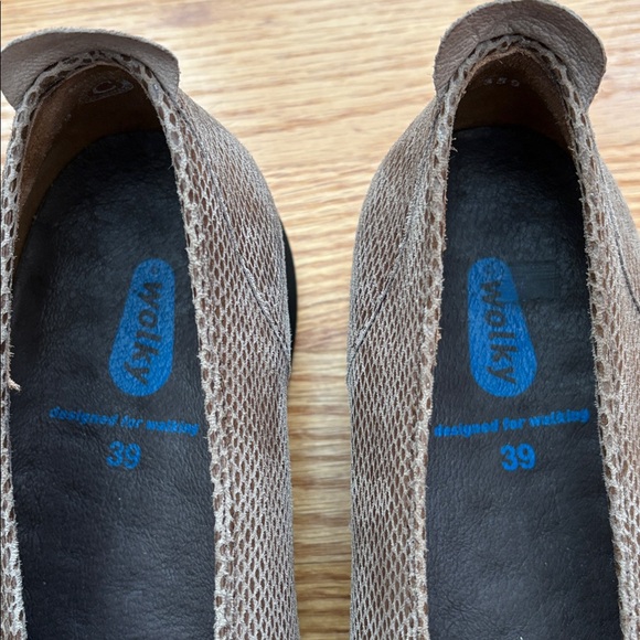 Wolky 359 Taupe Snakeskin Embossed Ballet Flats Comfort Size EU 39 US 8-8.5 - Picture 7 of 9